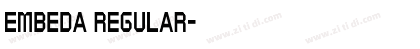 Embeda Regular字体转换